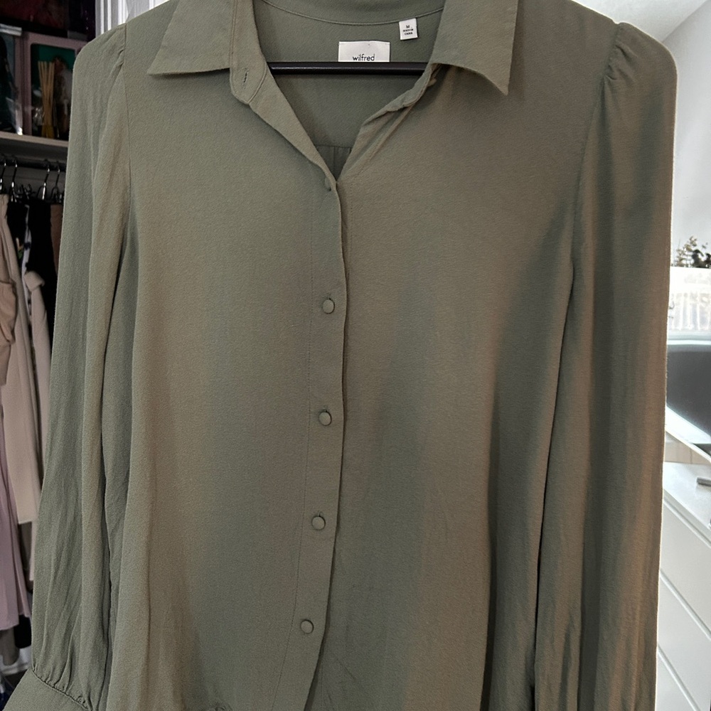Wilfred Sage Green Button-Down Shirt
